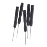 Screwdriver kit for repair and disassemble, telephones, electronics and others, 5 in 1, black color